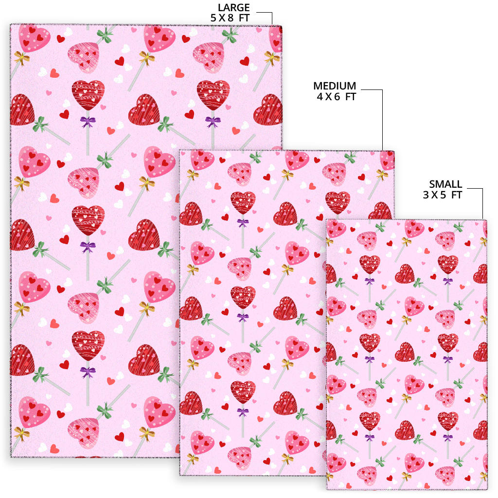 Lollipop Pattern Print Design LL07 Area Rugs