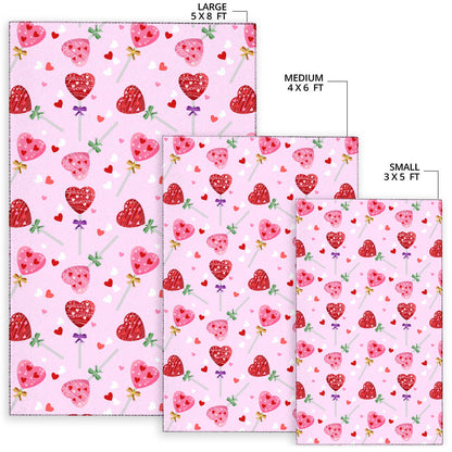 Lollipop Pattern Print Design LL07 Area Rugs