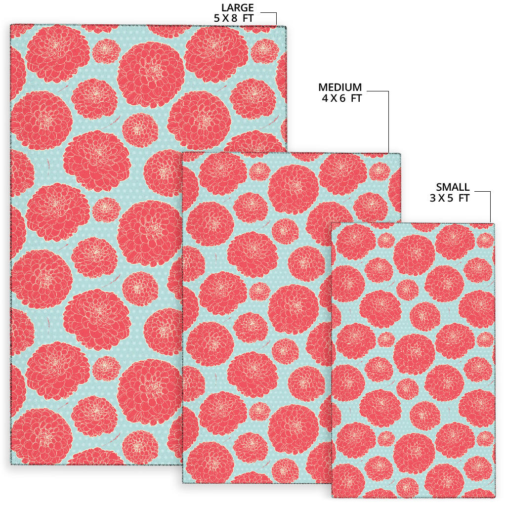 Marigold Pattern Print Design MR03 Area Rugs