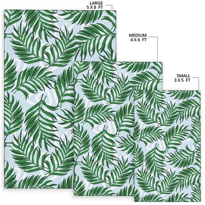 Palm Leaves Pattern Print Design PL06 Area Rugs