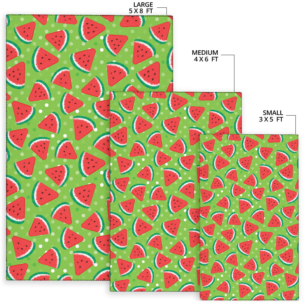 Watermelon Pattern Print Design WM05 Area Rugs
