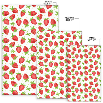 Strawberry Pattern Print Design SB07 Area Rugs