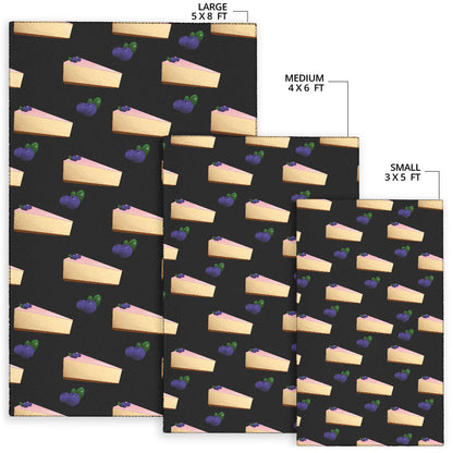 Cheesecake Blueberry Pattern Print Design CK01 Area Rugs