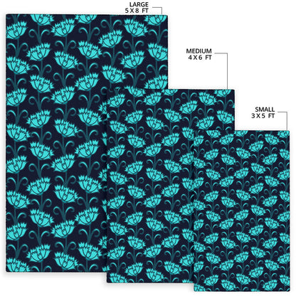 Carnations Pattern Print Design CN06 Area Rugs
