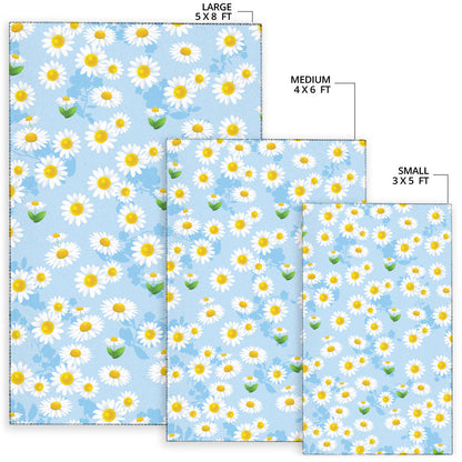Daisy Pattern Print Design DS010 Area Rugs
