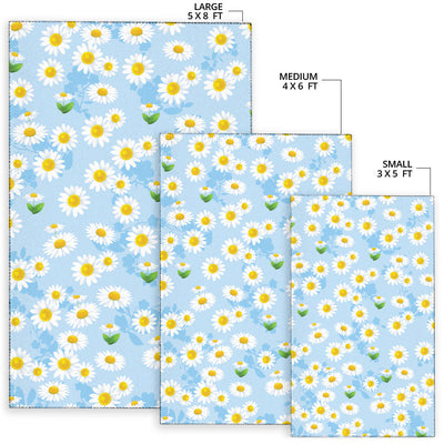 Daisy Pattern Print Design DS010 Area Rugs