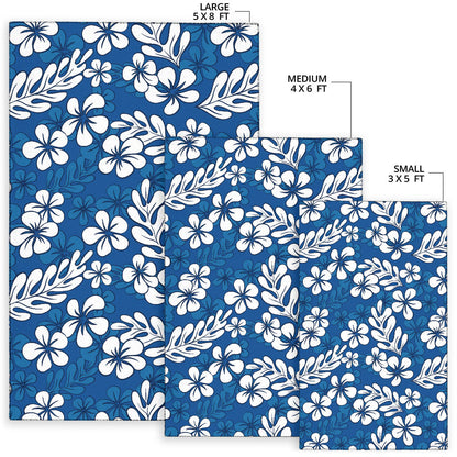 Plumeria Pattern Print Design PM015 Area Rugs