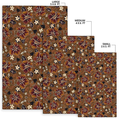 Hawaiian Themed Pattern Print Design H01 Area Rugs
