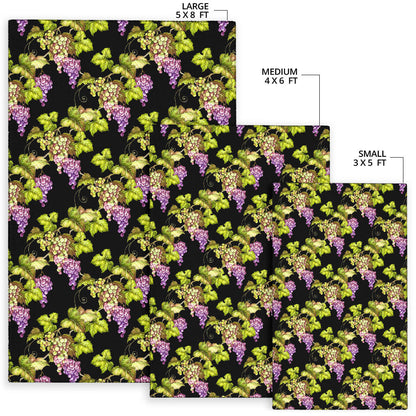 Grape Pattern Print Design GP04 Area Rugs