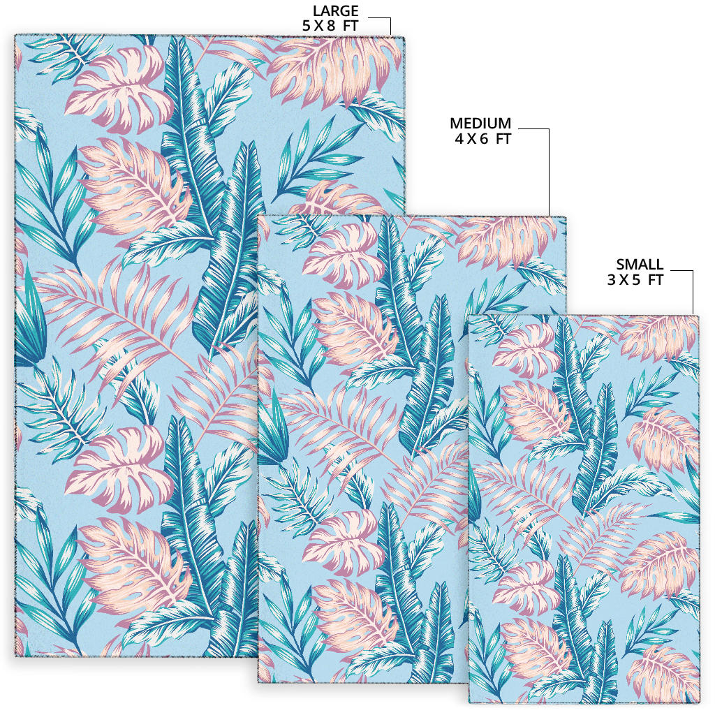 Tropical Flower Pattern Print Design TF01 Area Rugs