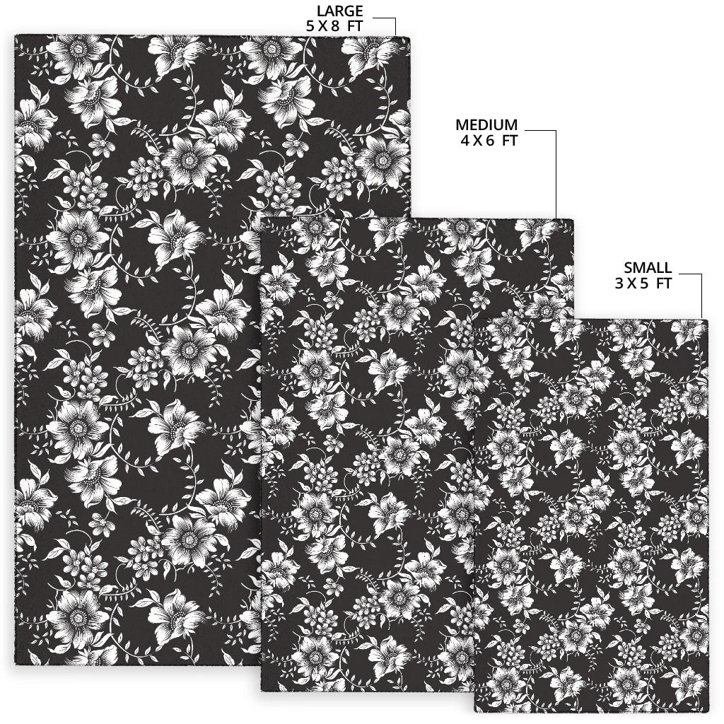 Gerberas Pattern Print Design GB02 Area Rugs