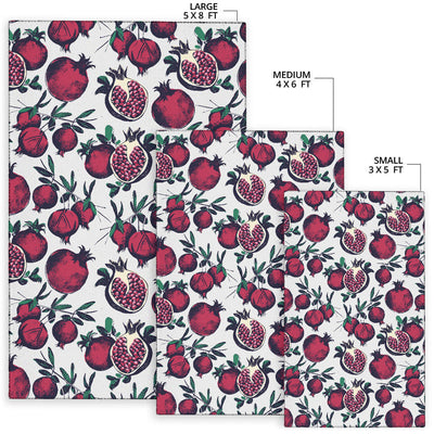 Pomegranate Pattern Print Design PG01 Area Rugs