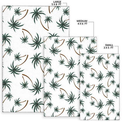 Palm Tree Pattern Print Design PT07 Area Rugs