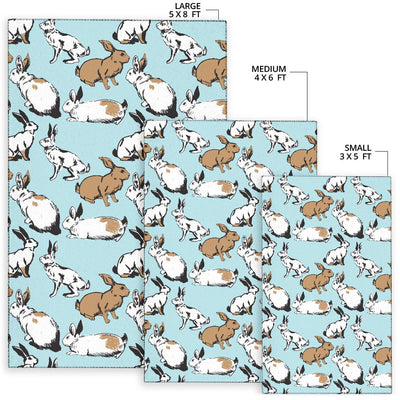Rabbit Pattern Print Design RB018 Area Rugs