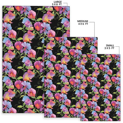 Peony Pattern Print Design PE012 Area Rugs