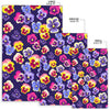 Pansy Pattern Print Design PS04 Area Rugs