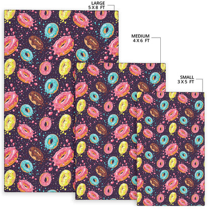 Donut Pattern Print Design DN03 Area Rugs