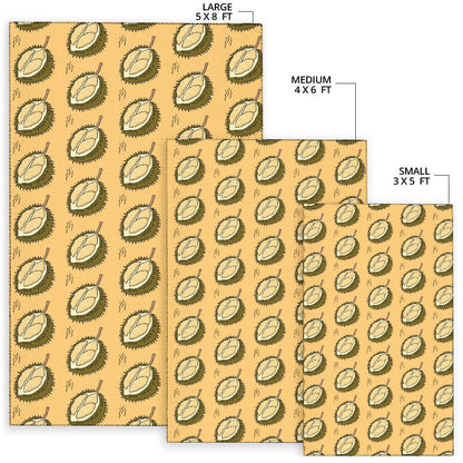 Durian Pattern Print Design DR02 Area Rugs