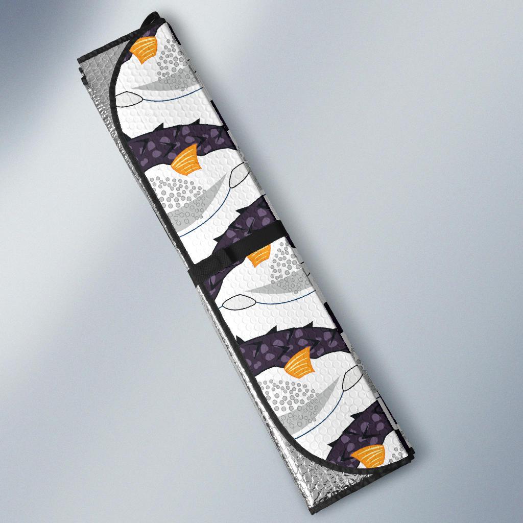 Fugu Pattern Print Design 03 Car Sun Shade-JORJUNE.COM