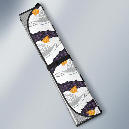 Fugu Pattern Print Design 03 Car Sun Shade-JORJUNE.COM