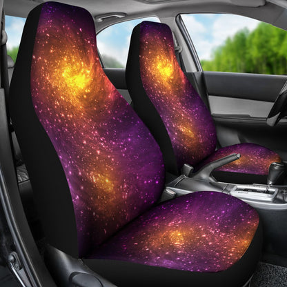 Galaxy Stardust Nebula Space Print Universal Fit Car Seat Covers