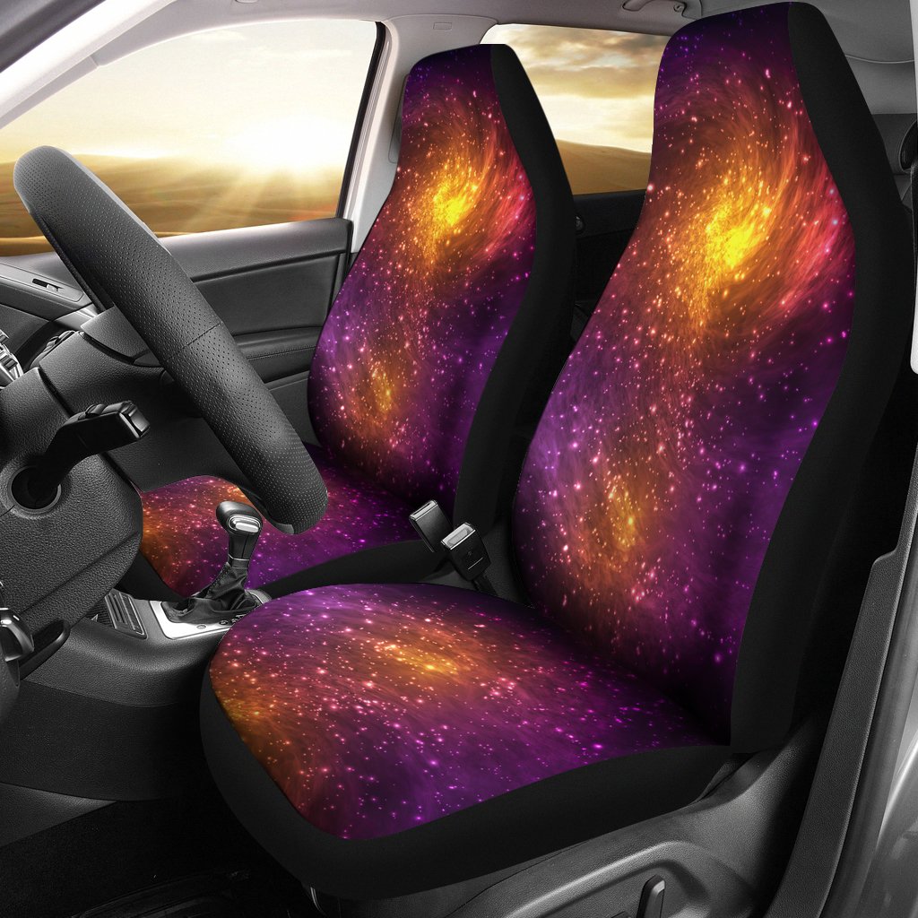 Galaxy Stardust Nebula Space Print Universal Fit Car Seat Covers