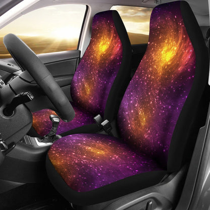 Galaxy Stardust Nebula Space Print Universal Fit Car Seat Covers