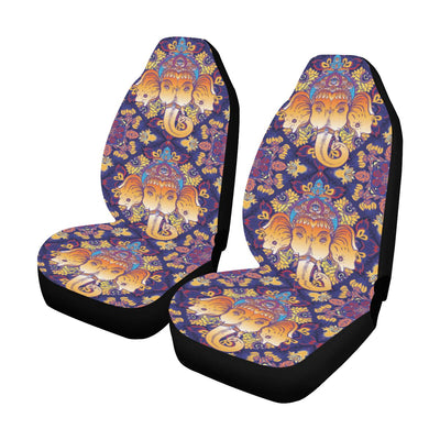 Ganesha Pattern Print Design 01 Car Seat Covers (Set of 2)-JORJUNE.COM