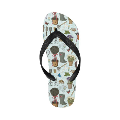 Gardening Pattern Print Design G01 Flip Flops-JorJune