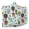 Gardening Pattern Print Design G01 Hooded Blanket-JORJUNE.COM