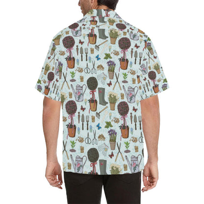 Gardening Pattern Print Design G01 Men Hawaiian Shirt-JorJune