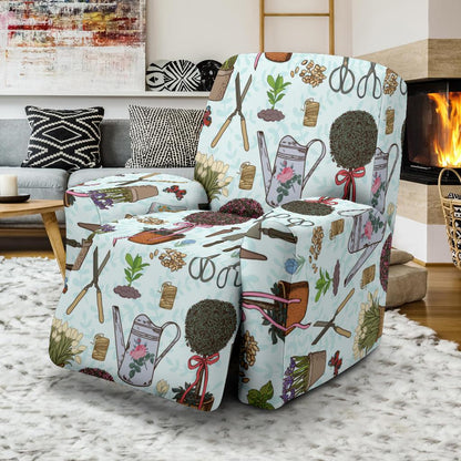 Gardening Pattern Print Design G01 Recliner Slipcover-JORJUNE.COM