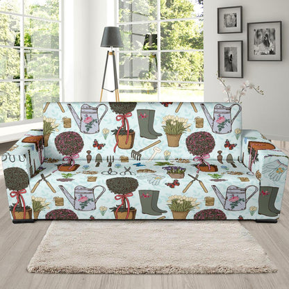 Gardening Pattern Print Design G01 Sofa Slipcover-JORJUNE.COM