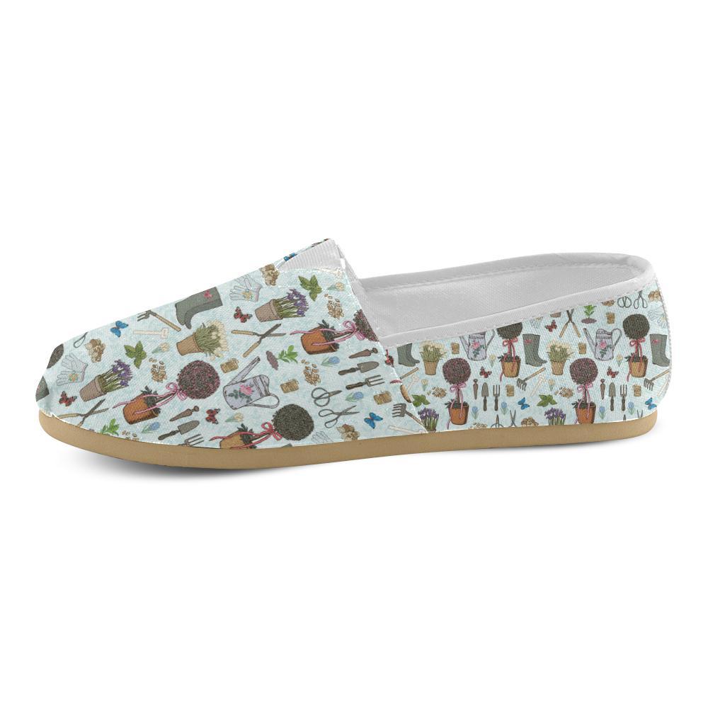 Gardening Pattern Print Design G01 Women Casual Shoes-JorJune.com