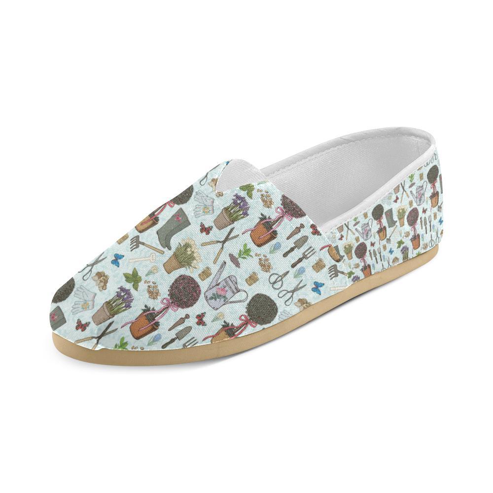 Gardening Pattern Print Design G01 Women Casual Shoes-JorJune.com
