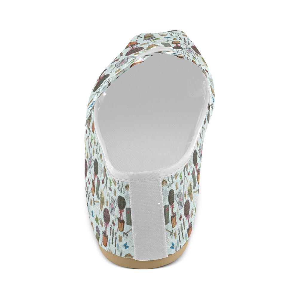 Gardening Pattern Print Design G01 Women Casual Shoes-JorJune.com