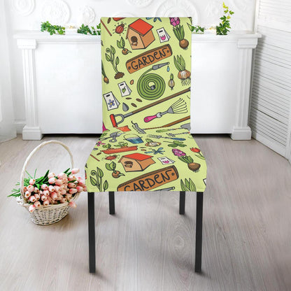 Gardening Pattern Print Design G02 Dining Chair Slipcover-JORJUNE.COM