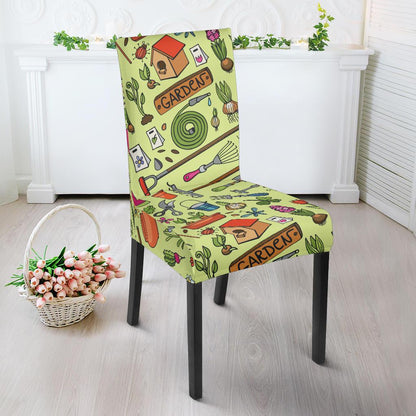 Gardening Pattern Print Design G02 Dining Chair Slipcover-JORJUNE.COM