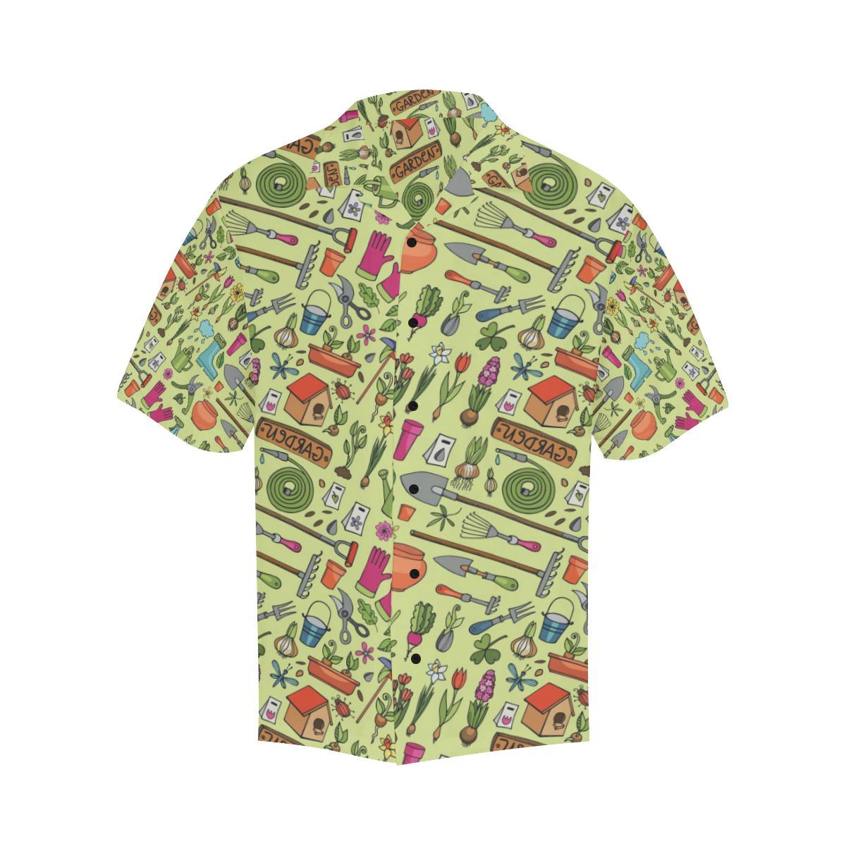 Gardening Pattern Print Design G02 Men Hawaiian Shirt-JorJune