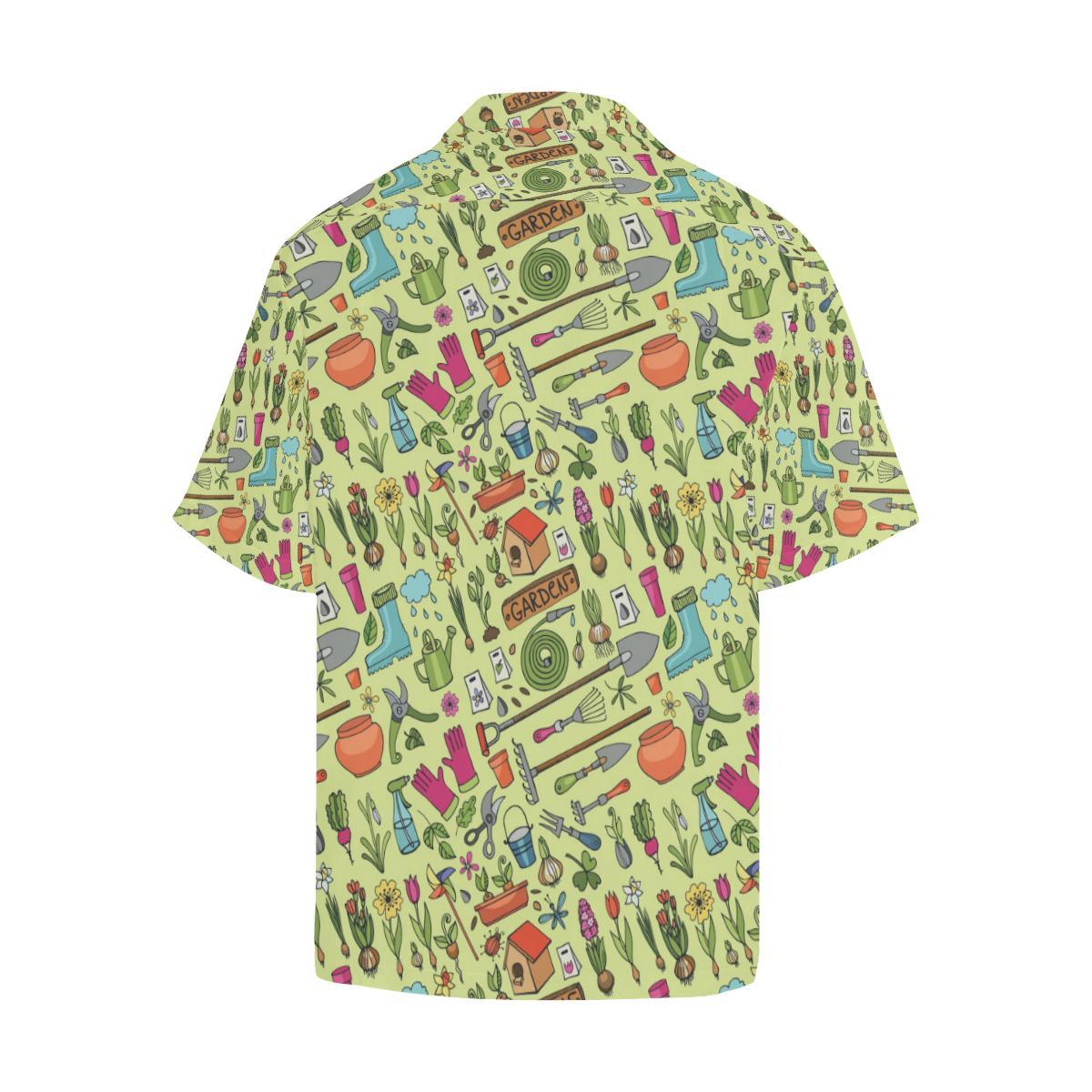 Gardening Pattern Print Design G02 Men Hawaiian Shirt-JorJune