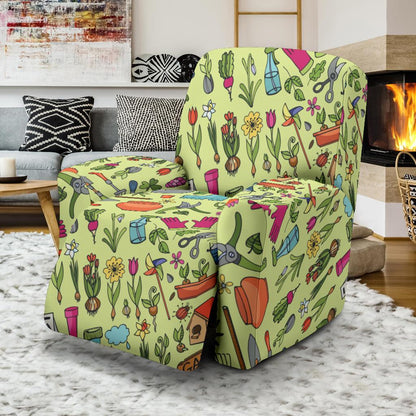 Gardening Pattern Print Design G02 Recliner Slipcover-JORJUNE.COM