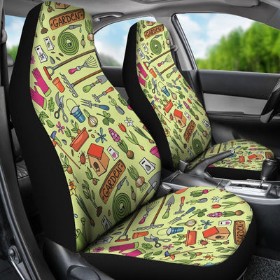 Gardening Pattern Print Design G02 Universal Fit Car Seat Covers-JorJune