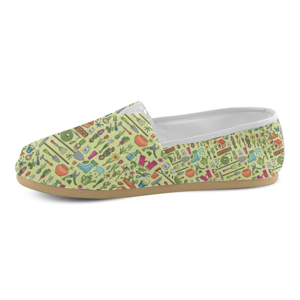 Gardening Pattern Print Design G02 Women Casual Shoes-JorJune.com
