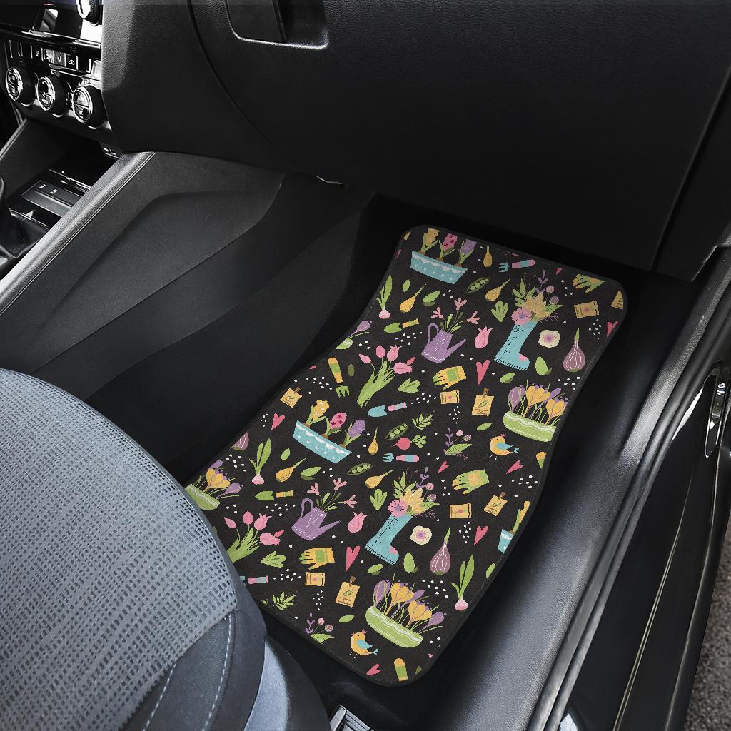 Gardening Pattern Print Design G03 Car Floor Mats-JorJune