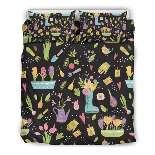 Gardening Pattern Print Design G03 Duvet Cover Bedding Set-JORJUNE.COM