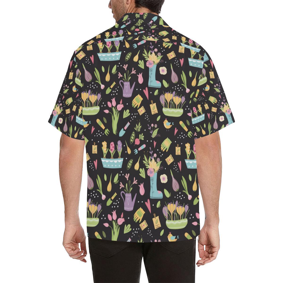 Gardening Pattern Print Design G03 Men Hawaiian Shirt-JorJune