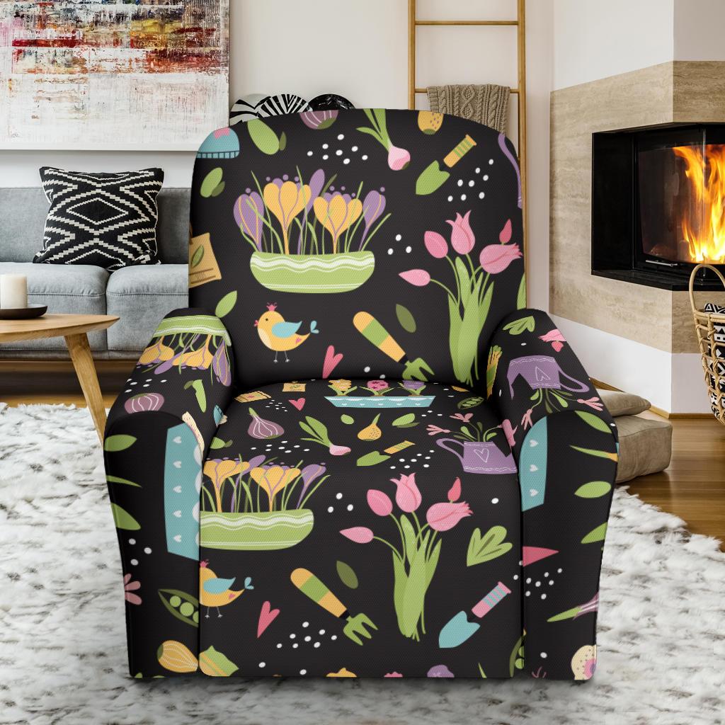 Gardening Pattern Print Design G03 Recliner Slipcover-JORJUNE.COM