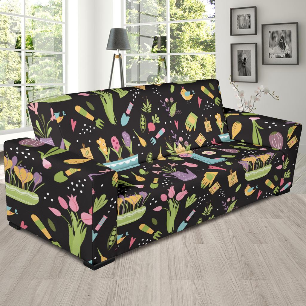 Gardening Pattern Print Design G03 Sofa Slipcover-JORJUNE.COM