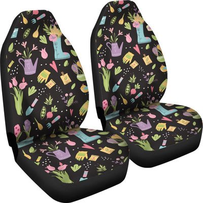 Gardening Pattern Print Design G03 Universal Fit Car Seat Covers-JorJune