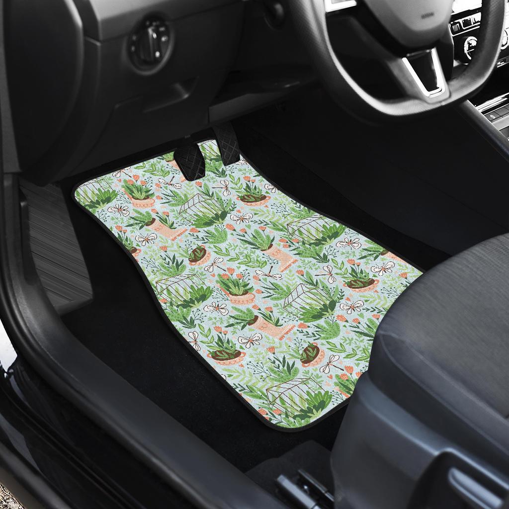 Gardening Pattern Print Design G04 Car Floor Mats-JorJune